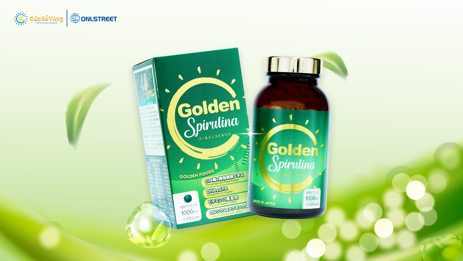 Các lợi ích tuyệt vời từ tảo xoắn Golden Spirulina đối với sức khỏe